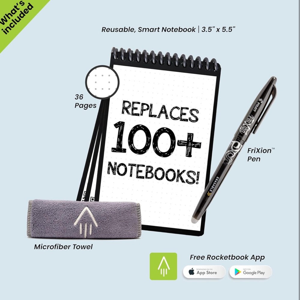 NIB Rocketbook Mini Reusable Notebook - Picture 6 of 8